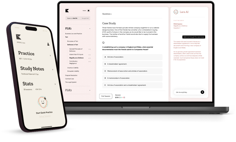 Kinnu Exam Prep on mobile and desktop