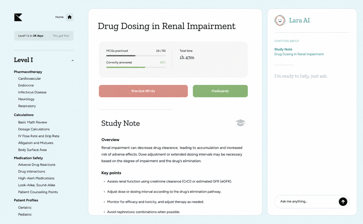 Kinnu NAPLEX study notes